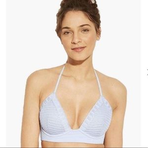 Shade & Shore Women's Tropics Lightly Lined Crochet Triangle Bikini Top 36 DD